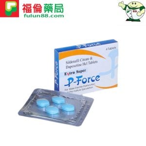 必利吉 Super P-force藍P|超級雙效威而剛|助勃+延時|200mg 4顆/1盒